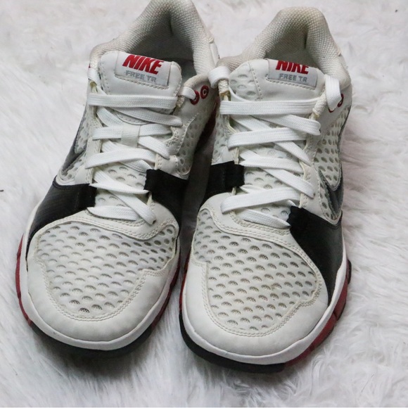 Nike Free TR Flywire White Black Red Training Shoes Mens Size 8 Athletic Gym main image 7